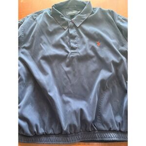 Polo Golf Ralph Lauren Mens Pullover Windbreaker Jacket Navy Blue‎ Red Pony XL